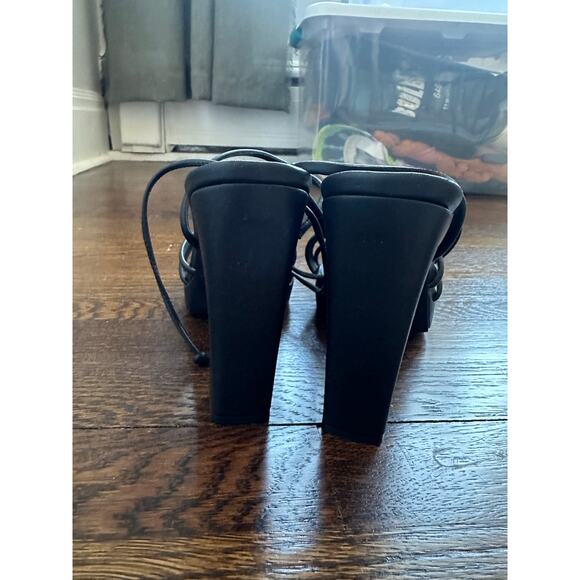 Jeffrey Campbell Presecco Platform Sandal Black Size 10 NWOT (Read Description) - Picture 5 of 10